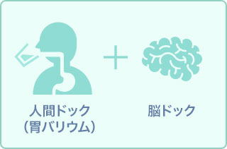 バリウムで行う一般ドック+脳ドック
