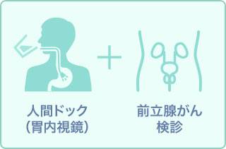 メンズドック【胃カメラ検査+前立腺がん検査】